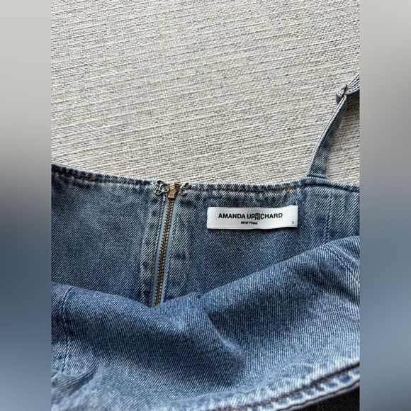 Amanda Uprichard Bethany Skort Romper in Destiny Wash - Picture 7 of 8